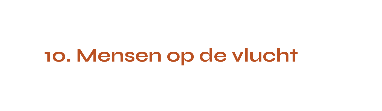 10 Mensen op de vlucht