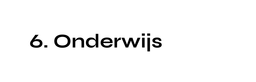 6 Onderwijs