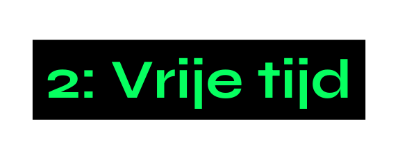 2 Vrije tijd